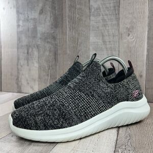 Skechers Women's 8.5 Slip Ultra Flex 2.0 Slip On Sneakers Running Shoes Charcoal